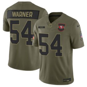 Olive San Francisco 49ers #54 Fred Warner 2025 F.U.S.E Salute to Service Limited Stitched Football Jersey - SFR24