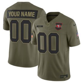 Olive San Francisco 49ers Active Player Custom 2025 F.U.S.E. Salute to Service Limited Stitched Football Jersey - SFR25