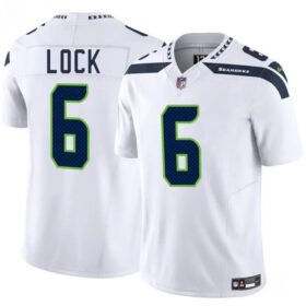 White Seattle Seahawks #6 Drew Lock 2025 F.U.S.E. Vapor Limited Stitched Football Jersey - SSR59