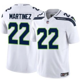 White Seattle Seahawks #22 Damien Martinez 2025 F.U.S.E. Vapor Untouchable Limited Stitched Football Jersey - SSR55