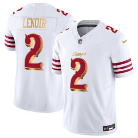 White/Gold San Francisco 49ers #2 Deommodore Lenoir 2025 F.U.S.E. "Rivalries" Vapor Limited Stitched Football Jersey - SFR92