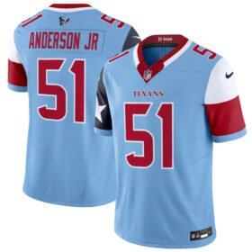 Blue Houston Texans #51 Will Anderson Jr. 2024 F.U.S.E. V5 Limited Stitched Football Jersey - HTJ196