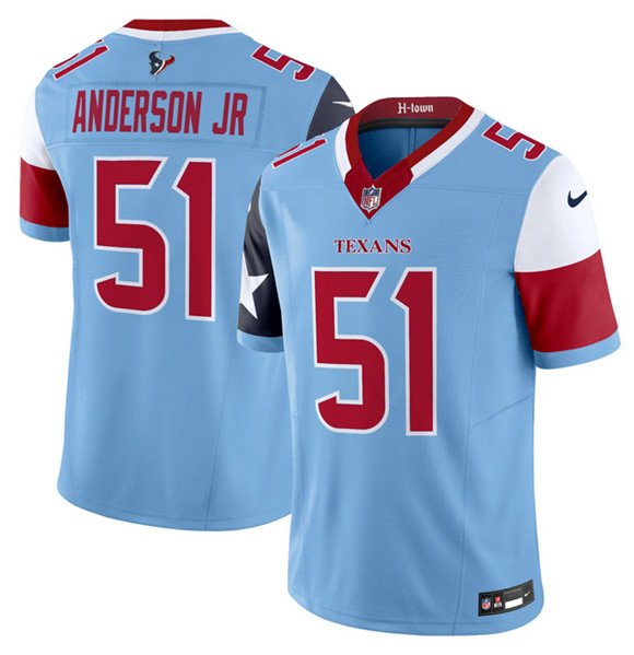 Blue Houston Texans #51 Will Anderson Jr. 2024 F.U.S.E. V5 Limited Stitched Football Jersey - HTJ196