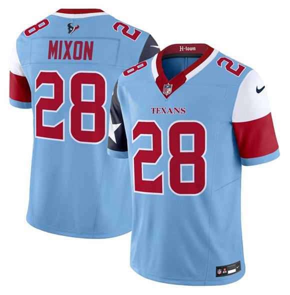 Blue Houston Texans #28 Joe Mixon 2024 F.U.S.E. V5 Limited Stitched Football Jersey - HTJ309
