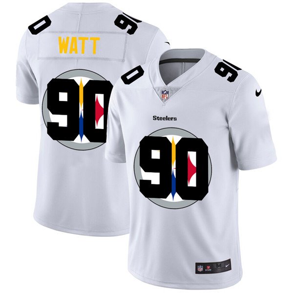 Pittsburgh Steelers White #90 T. J. Watt Stitched Jersey - PSJ638