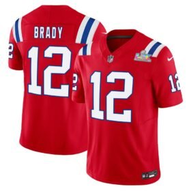 New England Patriots #12 Tom Brady Red F.U.S.E. Vapor Limited Stitched Football Jersey - NEP107