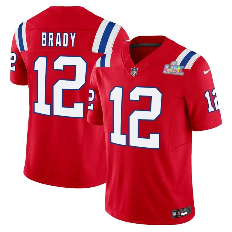 New England Patriots #12 Tom Brady Red F.U.S.E. Vapor Limited Stitched Football Jersey - NEP107