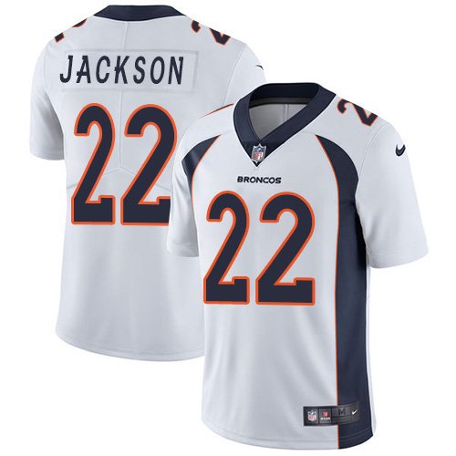 Nike Broncos #22 Kareem Jackson White Stitched NFL Vapor Untouchable Limited Jersey