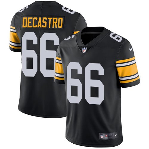 Nike Steelers #66 David DeCastro Black Alternate Stitched NFL Vapor Untouchable Limited Jersey - PSJ818