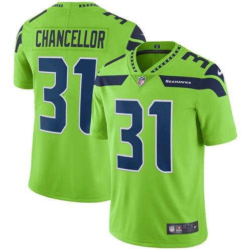 Nike Seahawks #31 Kam Chancellor Green Stitched NFL Limited Rush Jersey