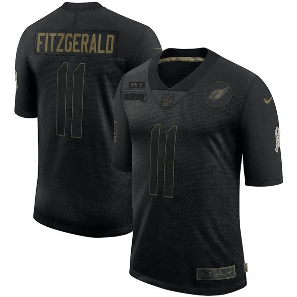 Arizona Cardinals #11 Larry Fitzgerald Black 2020 Salute To Service Limited Stitched Jersey - ACJ212