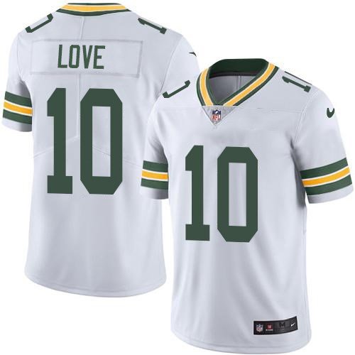White Green Bay Packers #10 Jordan Love Stitched Jersey - GBJ141