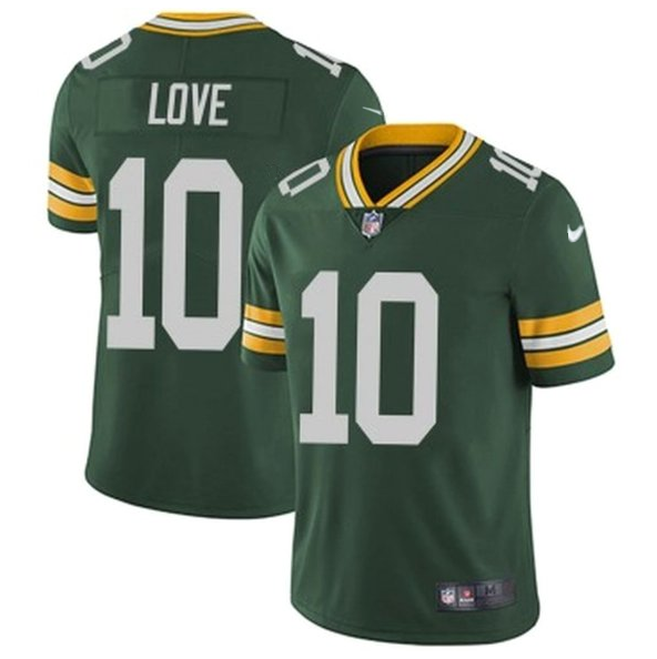 Green Green Bay Packers #10 Jordan Love Stitched Jersey - GBJ571