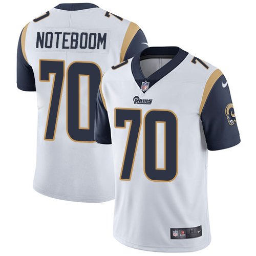 Nike Rams #70 Joseph Noteboom White Stitched NFL Vapor Untouchable Limited Jersey - LAR163