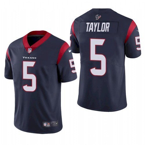 Navy Houston Texans #5 Tyrod Taylor Vapor Untouchable Limited Stitched Jersey - HTJ136