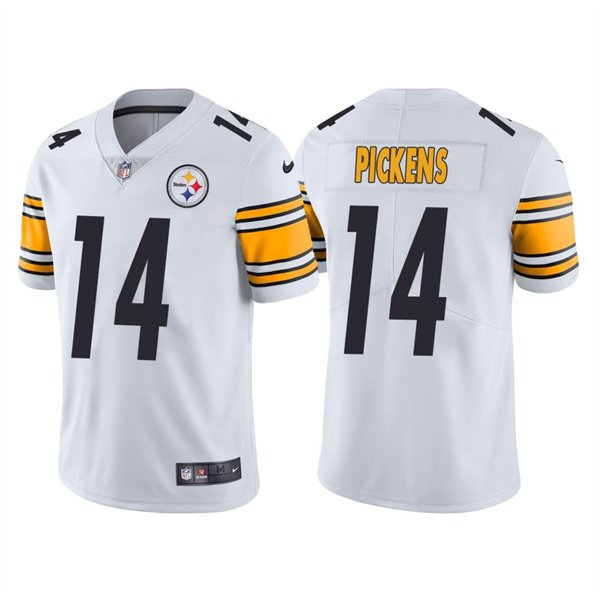 White Pittsburgh Steelers #14 George Pickens Vapor Untouchable Limited Stitched Jersey - PSJ842