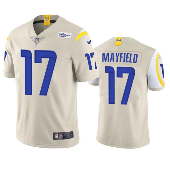 Bone Los Angeles Rams #17 Baker Mayfield Vapor Untouchable Limited Stitched Basketball Jersey - LAR52