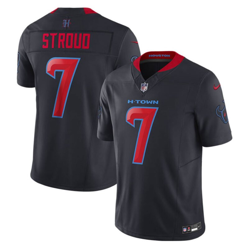 [All Players] Navy Houston Texans 2nd Alternate 2025 F.U.S.E. Vapor Limited Stitched Football Jersey - HTJ01