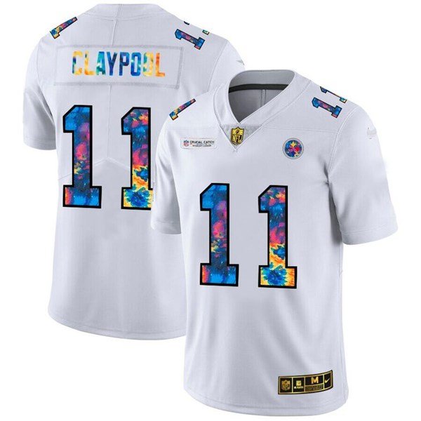 Pittsburgh Steelers #11 Chase Claypool White 2020 Crucial Catch Limited Stitched NFL Jersey - PSJ717
