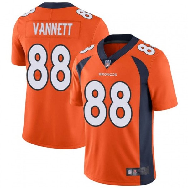 Denver Broncos #88 Nick Vannett Orange Vapor Untouchable Limited Stitched Jersey