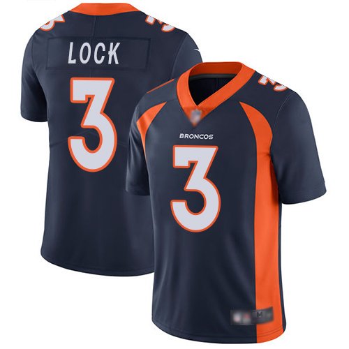 Nike Broncos #3 Drew Lock Navy Blue Alternate Stitched NFL Vapor Untouchable Limited Jersey