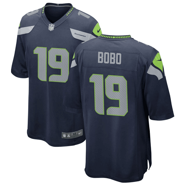 Navy Seattle Seahawks #19 Jake Bobo Stitched Game Jersey - SSR570
