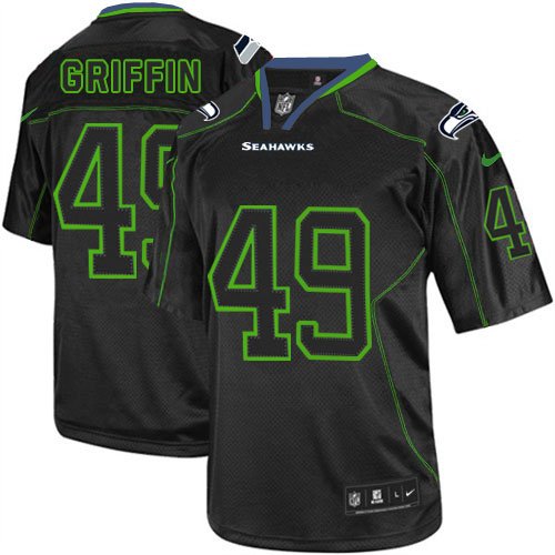 Nike Seahawks #49 Shaquem Griffin Lights Out Black Stitched NFL Elite Jersey