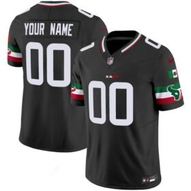 Black Houston Texans Active Player Custom 2024 F.U.S.E Mexico Vapor Limited Stitched Football Jersey - HTJ348