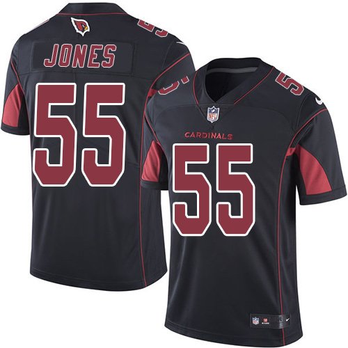 Nike Cardinals #55 Chandler Jones Black Stitched NFL Limited Rush Jersey - ACJ104