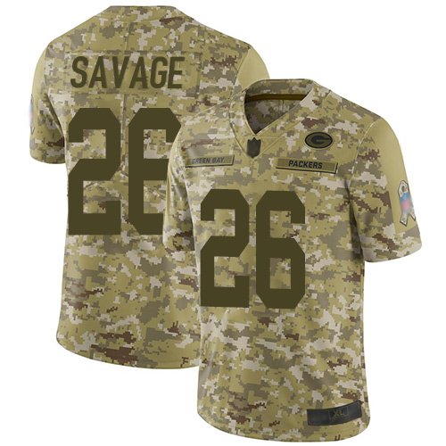 Nike Packers #26 Darnell Savage Camo Stitched NFL Limited 2018 Salute To Service Jersey - GBJ528