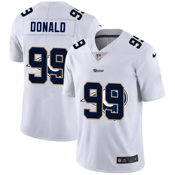 Los Angeles Rams White #99 Aaron Donald Stitched Jersey - LAR375