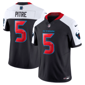 White /Black Houston Texans #5 Jalen Pitre 2024 Vapor F.U.S.E. Limited Stitched Jersey - HTJ215