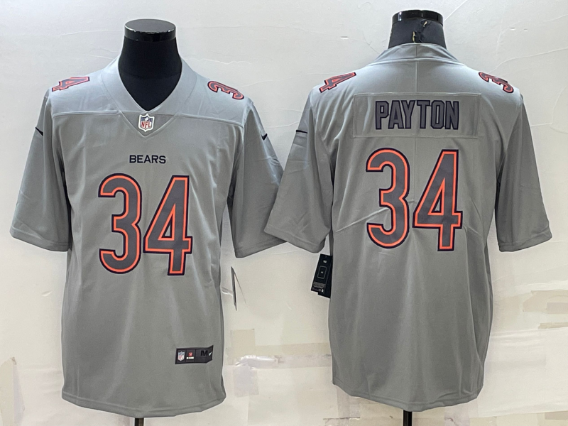 Grey Chicago Bears #34 Walter Payton Atmosphere Fashion Stitched Jersey - CBJ130