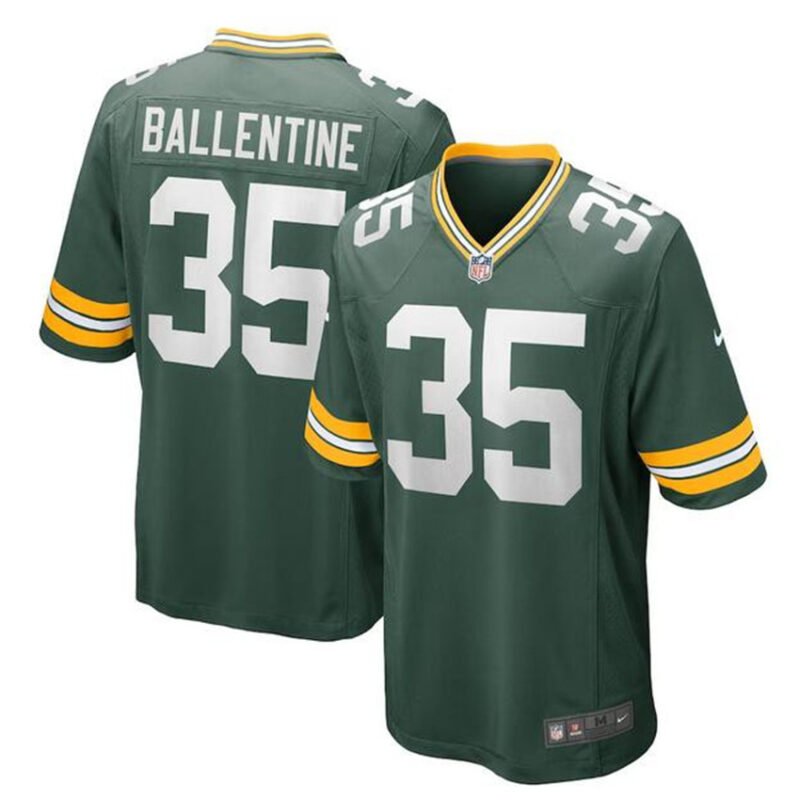 Green Green Bay Packers #35 Corey Ballentine Stitched Game Jersey - GBJ87