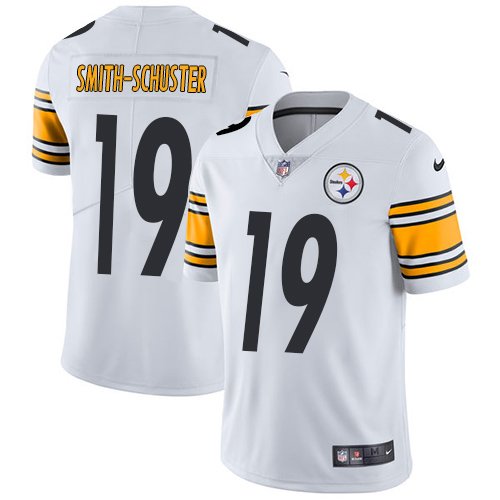 Nike Steelers #19 JuJu Smith-Schuster White Stitched NFL Vapor Untouchable Limited Jersey - PSJ779
