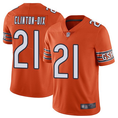 Nike Bears #21 Ha Ha Clinton-Dix Orange Stitched NFL Limited Rush Jersey - CBJ590