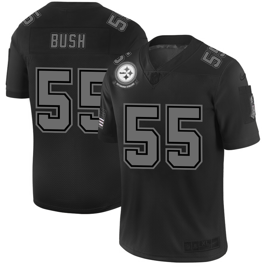 Pittsburgh Steelers #55 Devin Bush Nike Black 2019 Salute to Service Limited Stitched NFL Jersey - PSJ552