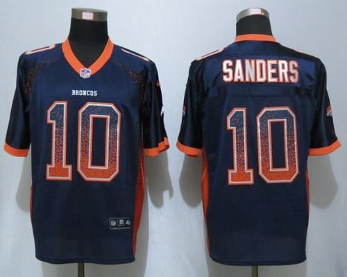 Nike Broncos #10 Emmanuel Sanders Navy Blue Alternate Stitched NFL Elite Drift Fashion Jersey