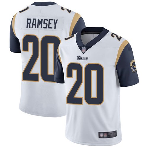 Nike Rams #20 Jalen Ramsey White Stitched NFL Vapor Untouchable Limited Jersey - LAR526