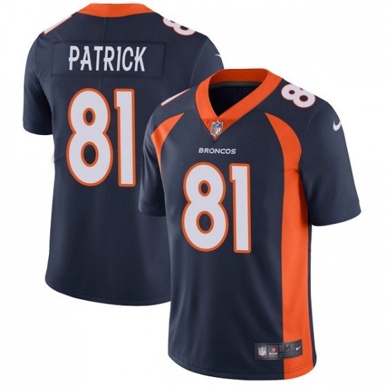 Nike Broncos #81 Tim Patrick Navy Blue Alternate Stitched NFL Vapor Untouchable Limited Jersey
