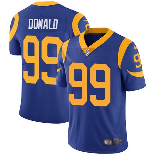 Nike Rams #99 Aaron Donald Royal Blue Alternate Stitched NFL Vapor Untouchable Limited Jersey - LAR254