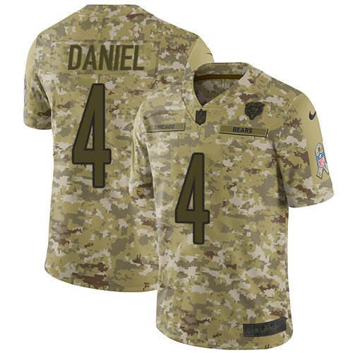 Nike Bears #4 Chase Daniel Camo Stitched NFL Limited 2018 Salute To Service Jersey - CBJ545