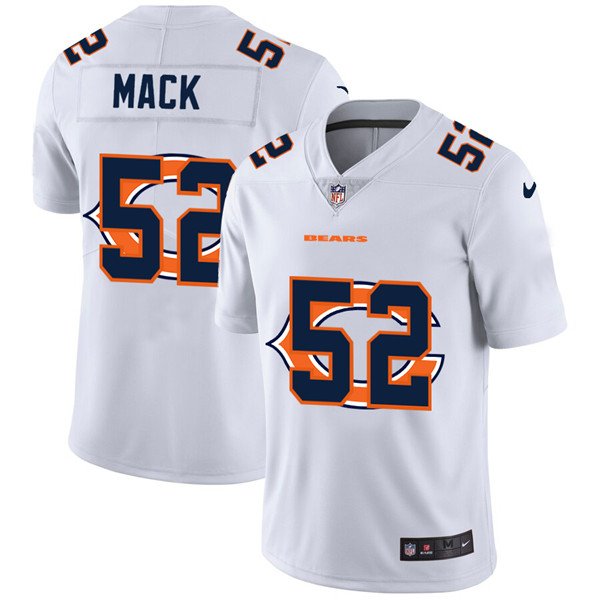 Chicago Bears White #52 Khalil Mack Stitched Jersey - CBJ485