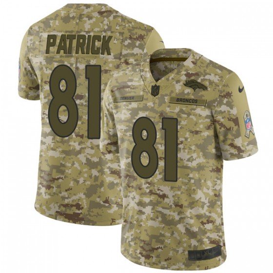 Nike Broncos #81 Tim Patrick Camo Stitched NFL Limited 2018 Salute To Service Jersey
