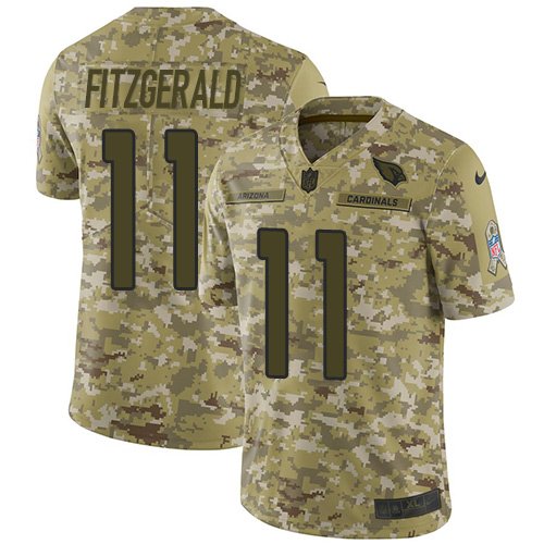 Nike Cardinals #11 Larry Fitzgerald Camo Stitched NFL Limited 2018 Salute to Service Jersey - ACJ118