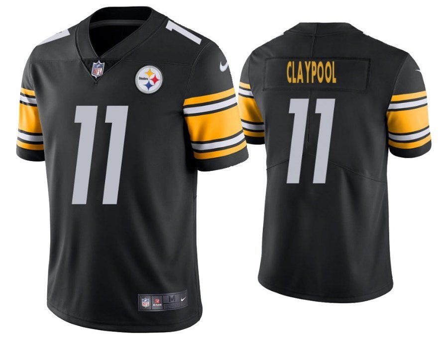 Pittsburgh Steelers #11 Chase Claypool Black Vapor Limited Stitched Jersey - PSJ171