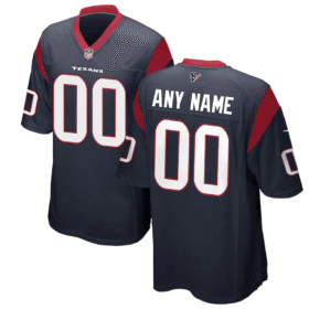 Navy Houston Texans Active Player Custom Stitched Game Jersey - HTJ161