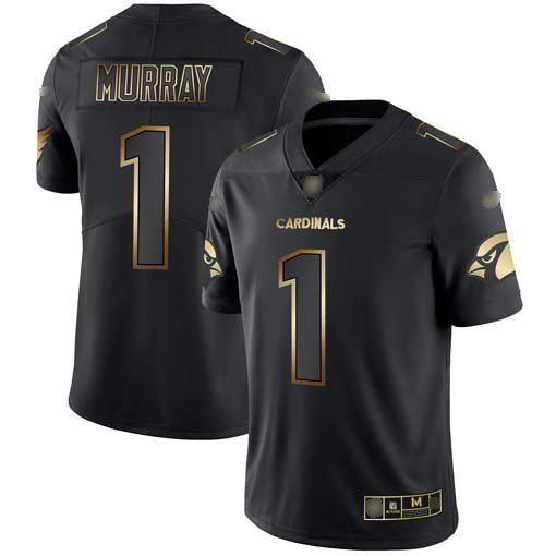 Nike Cardinals #1 Kyler Murray Black/Gold Stitched NFL Vapor Untouchable Limited Jersey - ACJ293