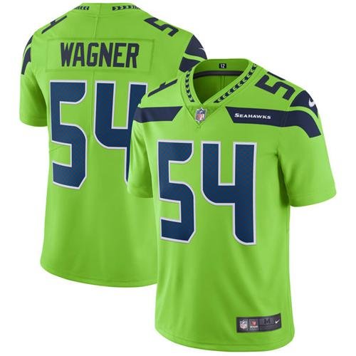 Nike Seahawks #54 Bobby Wagner Green Stitched NFL Limited Rush Jersey