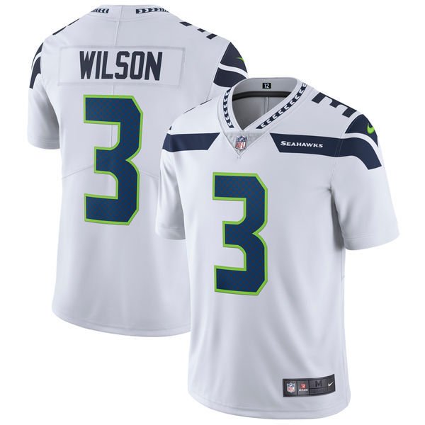 Seattle Seahawks #3 Russell Wilson White Vapor Untouchable Limited Stitched NFL Jersey